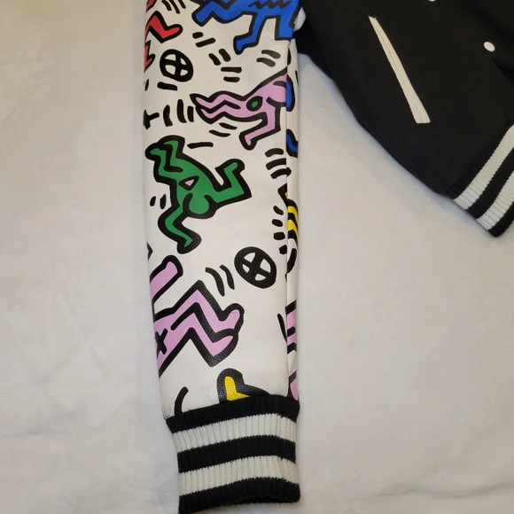 Joyrich x Keith Haring Varsity Jacket Men's Size Large - Picture 3 of 15